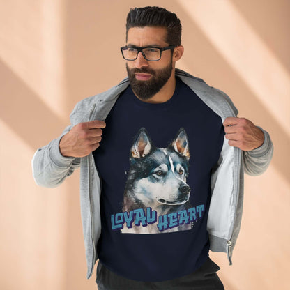 Loyal Heart Dog Lover Unisex Crewneck Sweatshirt style 3