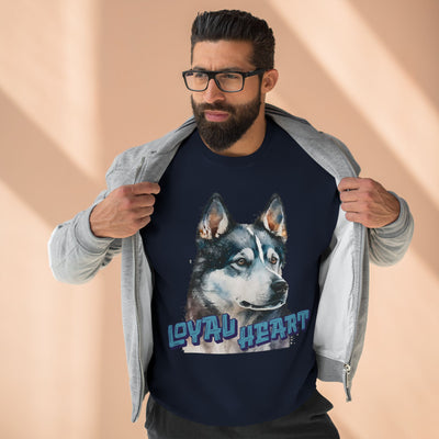 "Loyal Heart" Dog Lover style 3 Unisex Crewneck Sweatshirt