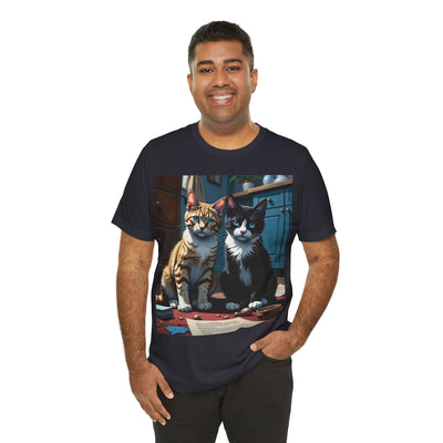 Adorable Cat Lovers Tee style 1- Cute Cat Graphic Tee, Pet Lover Gift, Animal T-Shirt, Birthdays, Cat Enthusiasts, Everyday Wear