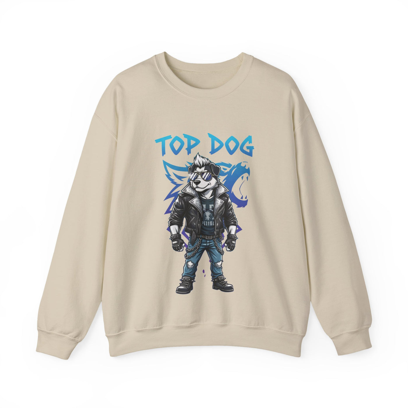Cool Dog style 1 Unisex Crewneck Sweatshirt | Cozy Gift for Dog Lovers, Casual Wear, Unique Graphic Sweatshirt, Birthday Gift, Everyday Style