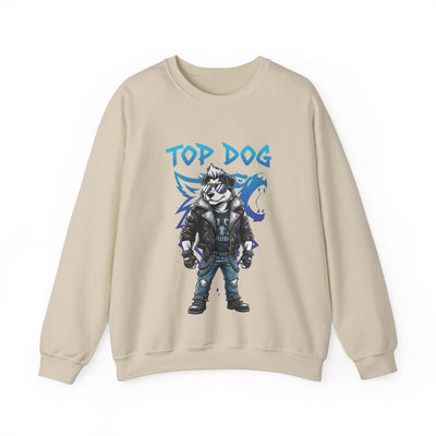 Cool Dog style 1 Unisex Crewneck Sweatshirt | Cozy Gift for Dog Lovers, Casual Wear, Unique Graphic Sweatshirt, Birthday Gift, Everyday Style