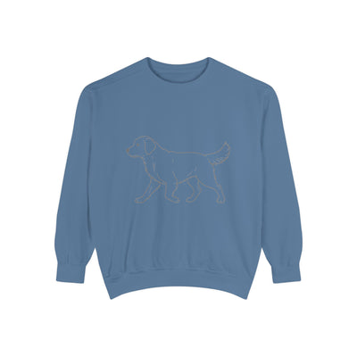 Walking Dog Shadow style 1 Cozy Graphic Unisex Crewneck Sweatshirt