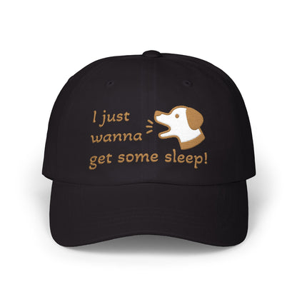 I Just Wanna Get Some Sleep Funny Dog Embroidered Dad Cap Hat
