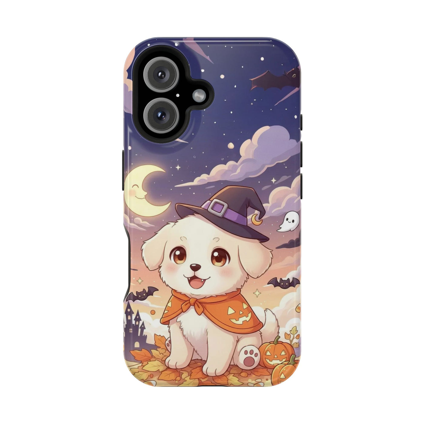 Halloween cute puppy anime style 2 Magnetic Impact-Resistant Phone Case, Cute Dog Design, Pet Owner Gift, Animal Lover Accessory, Birthday Gift for Dog Lovers