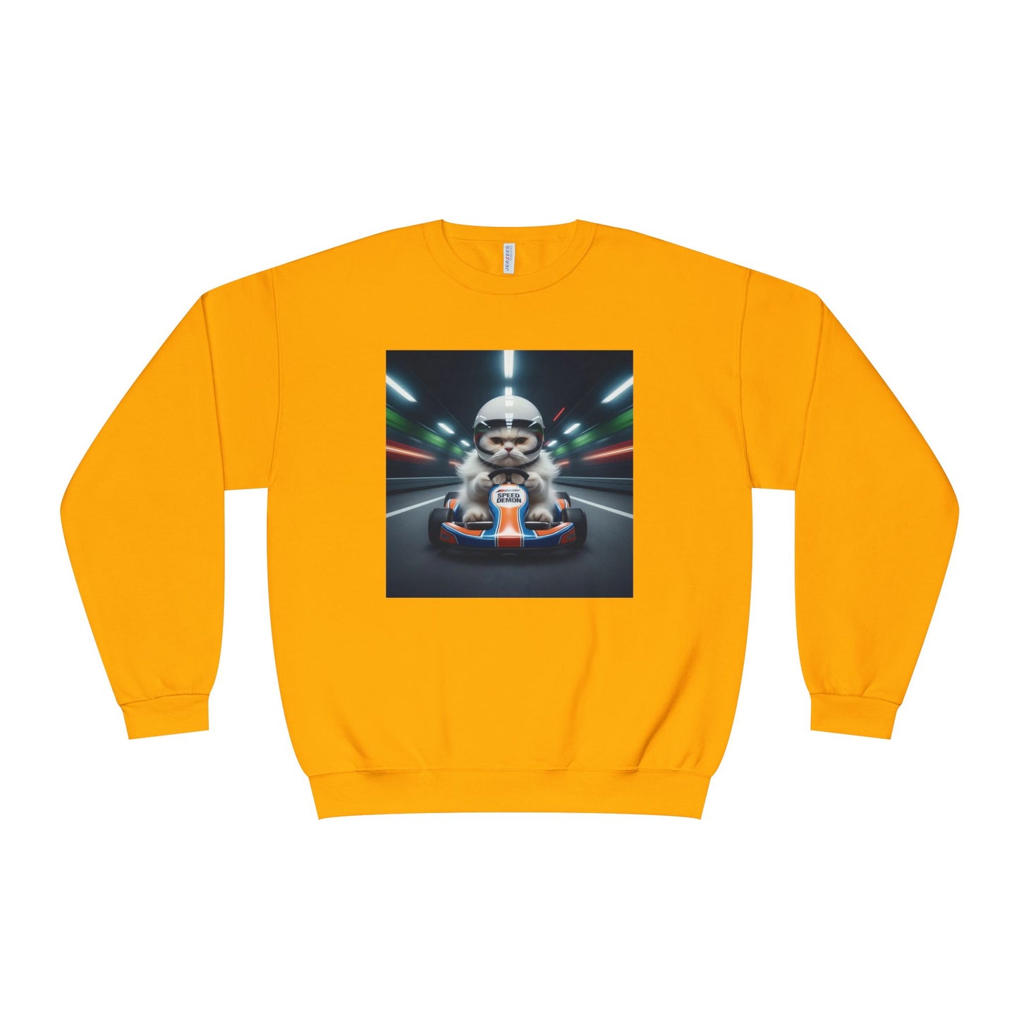 Go Kart Cat Unisex NuBlend Crewneck Sweatshirt style 2