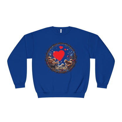 Cats & Dogs Full of Love Unisex NuBlend Crewneck Sweatshirt
