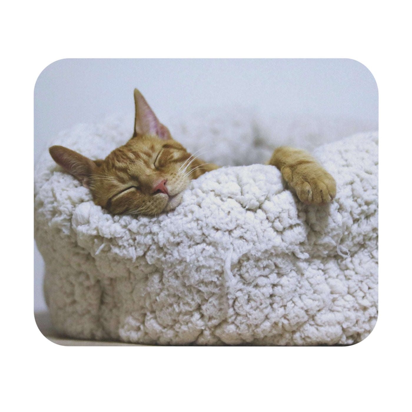 Cozy Cat Mouse Pad, Cat Lover Gift, Cute Desk Accessory, Animal Decor, Home Office Essentials