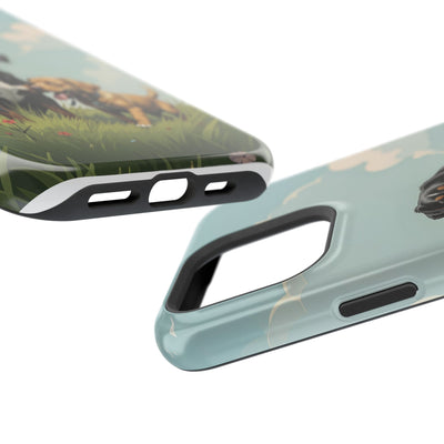 Dog Lovers' Magnetic Impact-Resistant Phone Case comic style 4, Cute Dog Design, Pet Owner Gift, Animal Lover Accessory, Birthday Gift for Dog Lovers