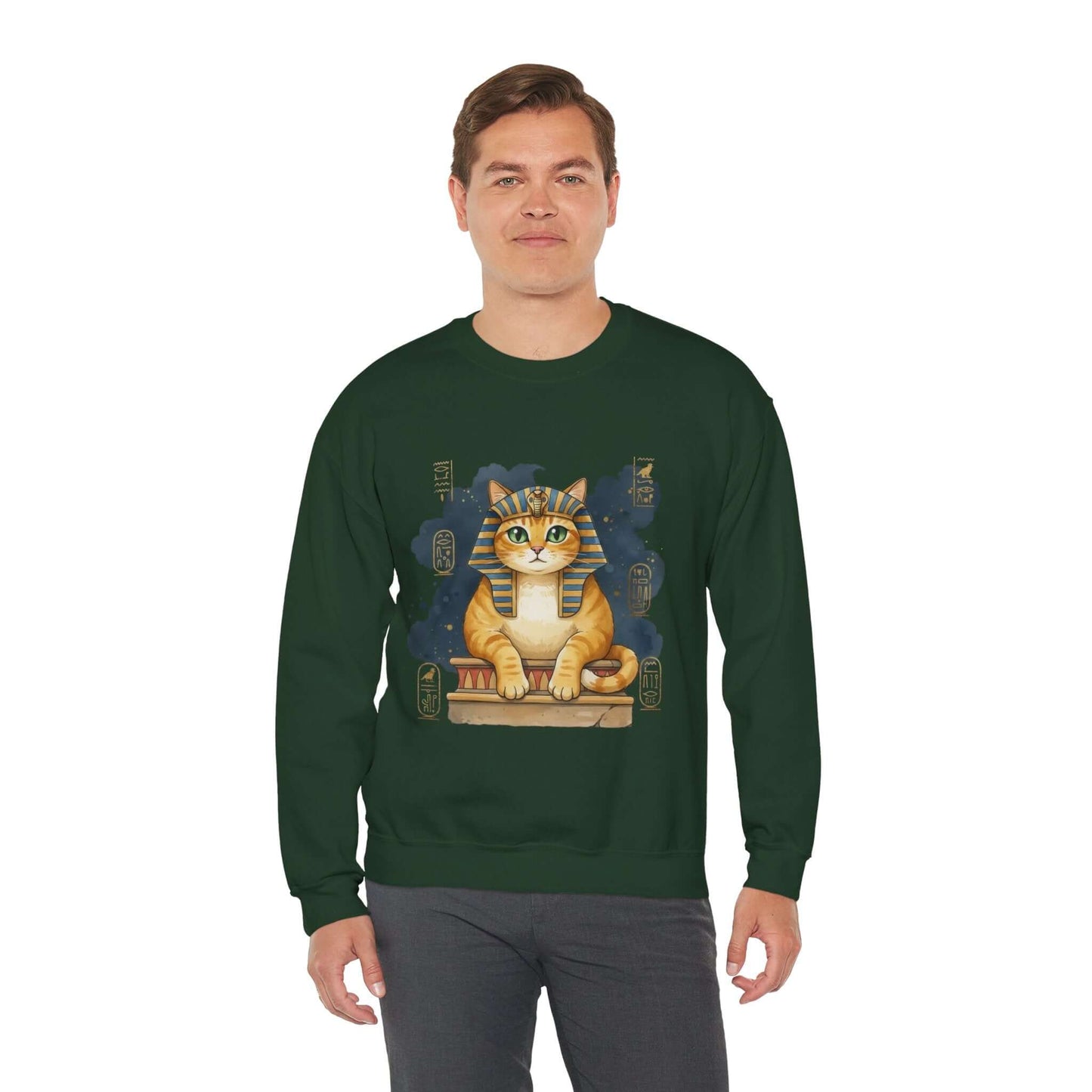 Watercolor Cat painting Unisex Crewneck Sweatshirt style 4