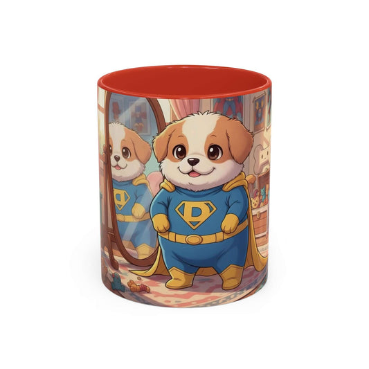 Super Pup - Cute Puppy Superhero Costume Coffee Mug 11oz