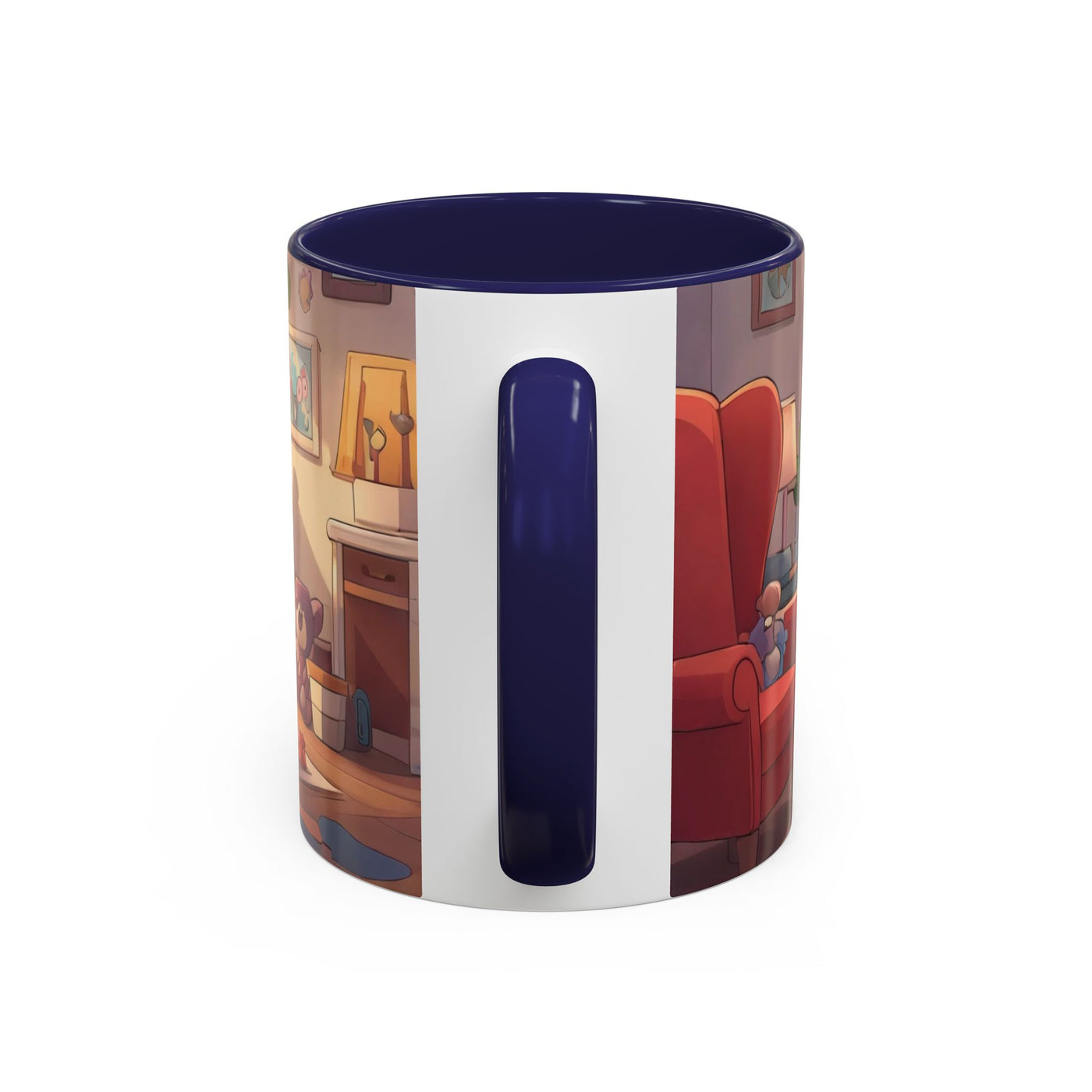 Super Pup Coffee Mug - Cute Puppy in Superhero Costume Accent Mug 11oz