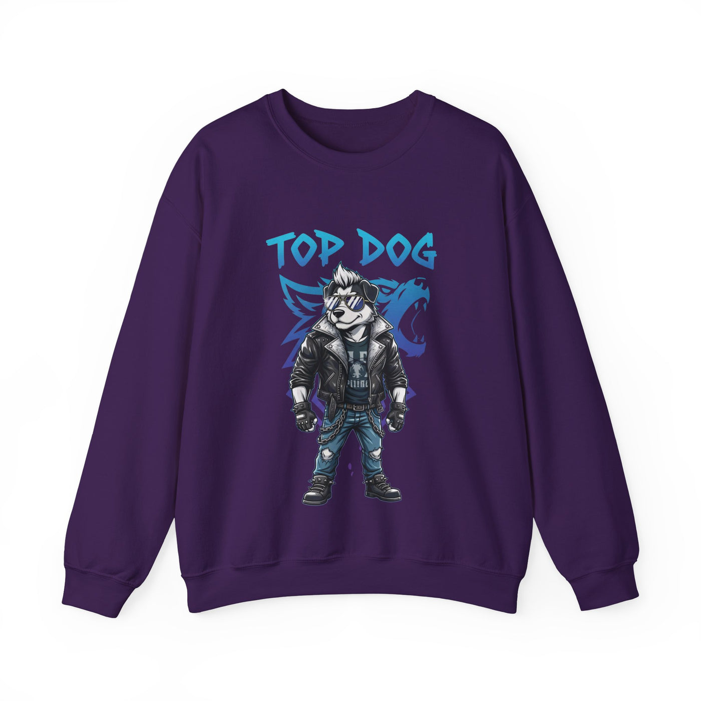 Cool Dog style 1 Unisex Crewneck Sweatshirt | Cozy Gift for Dog Lovers, Casual Wear, Unique Graphic Sweatshirt, Birthday Gift, Everyday Style