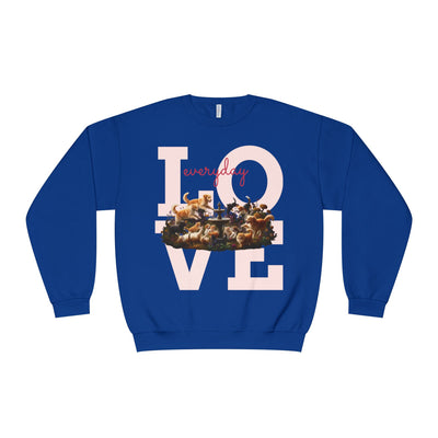 Love Everyday Cats & Dogs Unisex NuBlend® Crewneck Sweatshirt