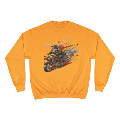 Angry Dog Onboard Graphic style 1 Champion Crewneck Sweatshirt for Gamers & Sci‑Fi Fans