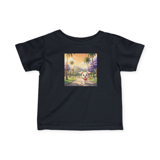 Cute Puppy Infant Baby Fine Jersey T-Shirt style 4