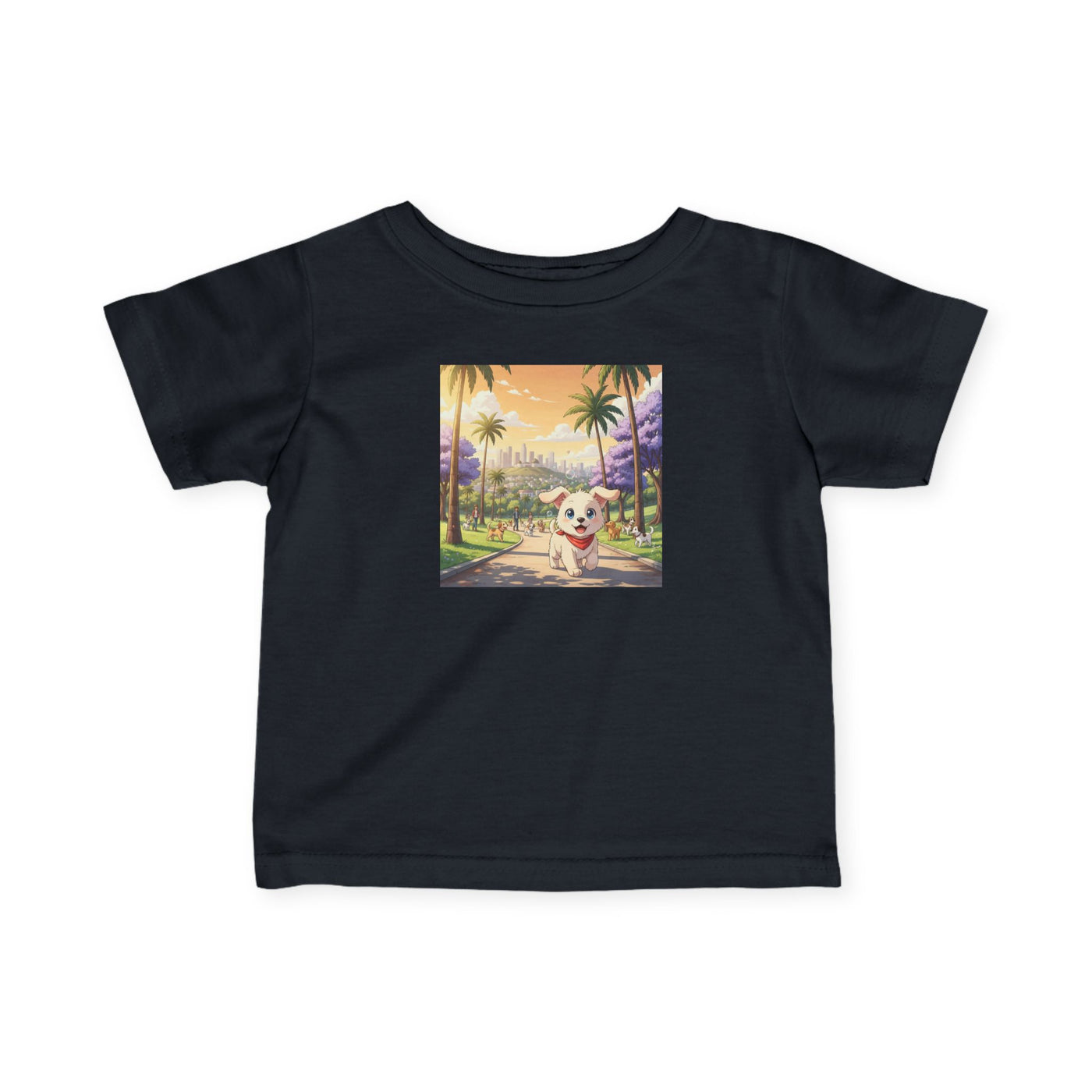 Cute Puppy style 4 Infant Tee, Baby T-Shirt, Dog Lover Gift, Toddler Top, Kids Apparel, Animal Print Shirt