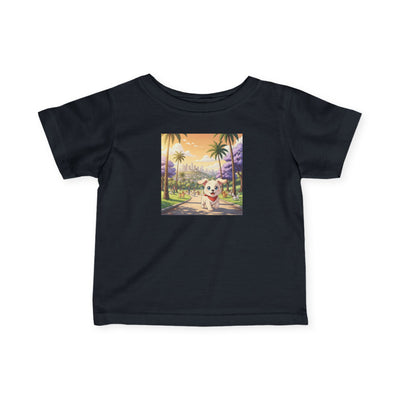 Cute Puppy style 4 Infant Tee, Baby T-Shirt, Dog Lover Gift, Toddler Top, Kids Apparel, Animal Print Shirt