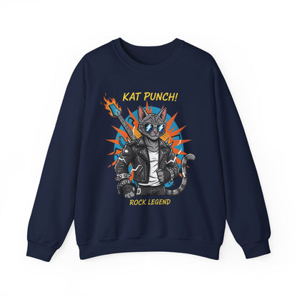 Cool Cat Unisex Heavy Blend Crewneck Sweatshirt style 1