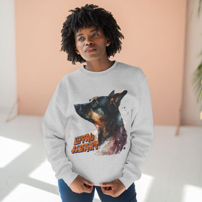 "Loyal Heart" Dog Lover style 1 Unisex Crewneck Sweatshirt