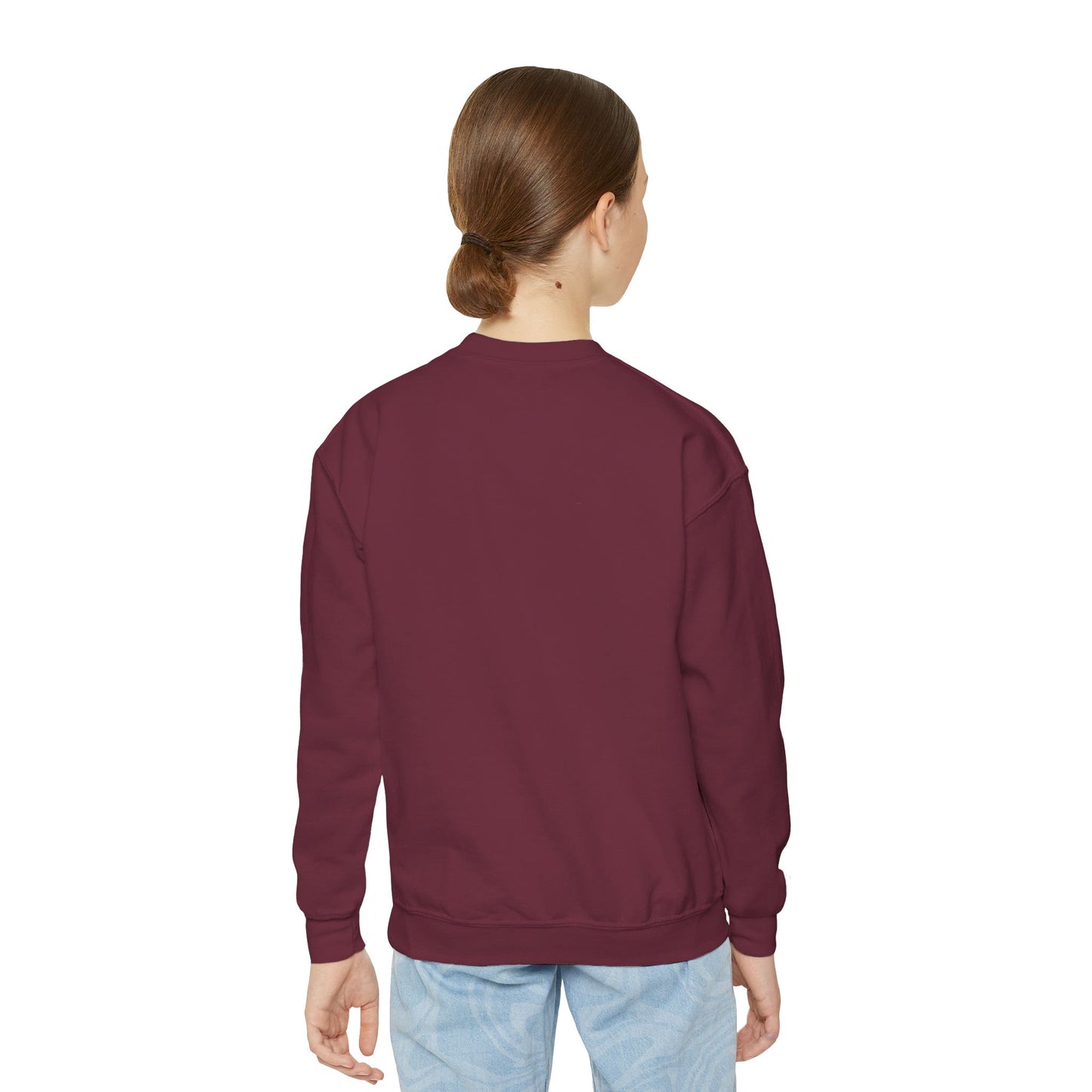 Cool Cat - Cozy Unisex Youth Crewneck Sweatshirt style 2