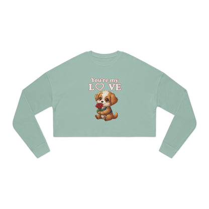 Cropped Dog Lover Women Sweatshirt - You're My Love style 1