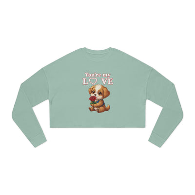 Cropped Dog Lover Sweatshirt - You're My Love style 1