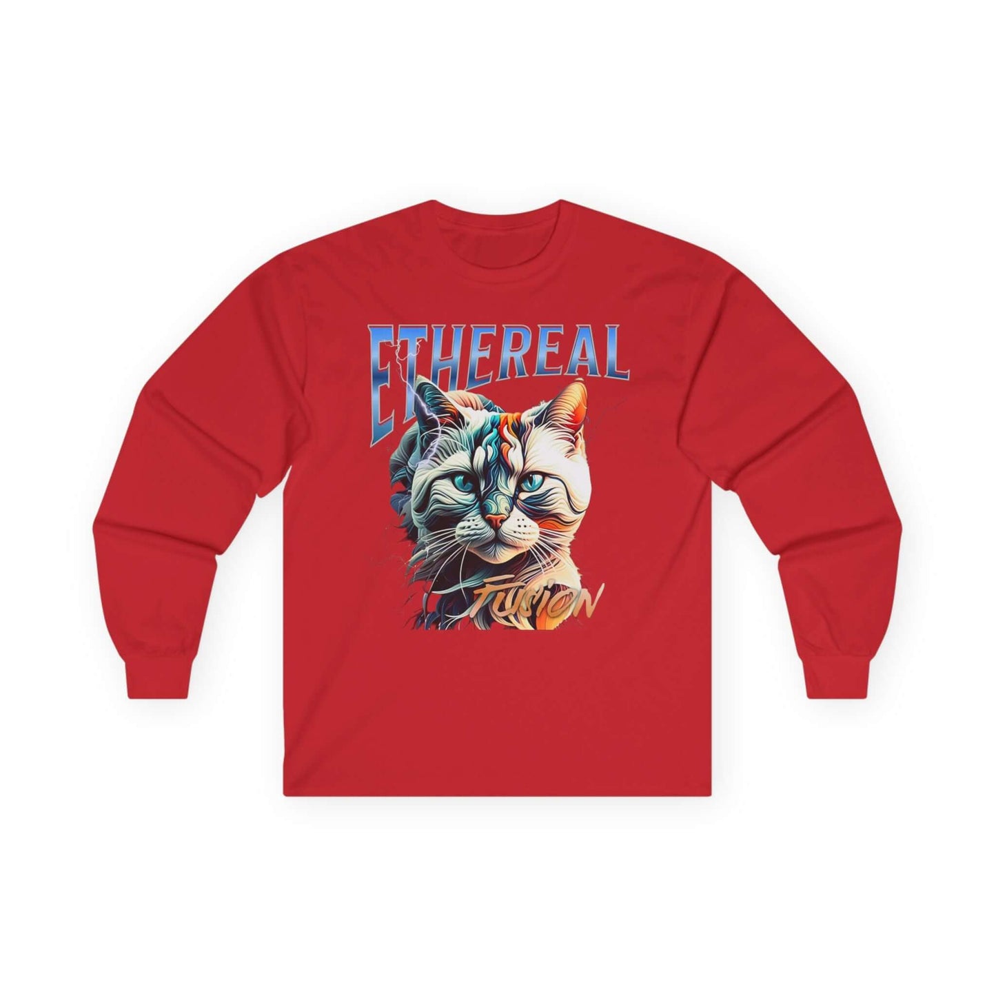 Cat Ethereal Fusion Unisex Ultra Cotton Long Sleeve Tee