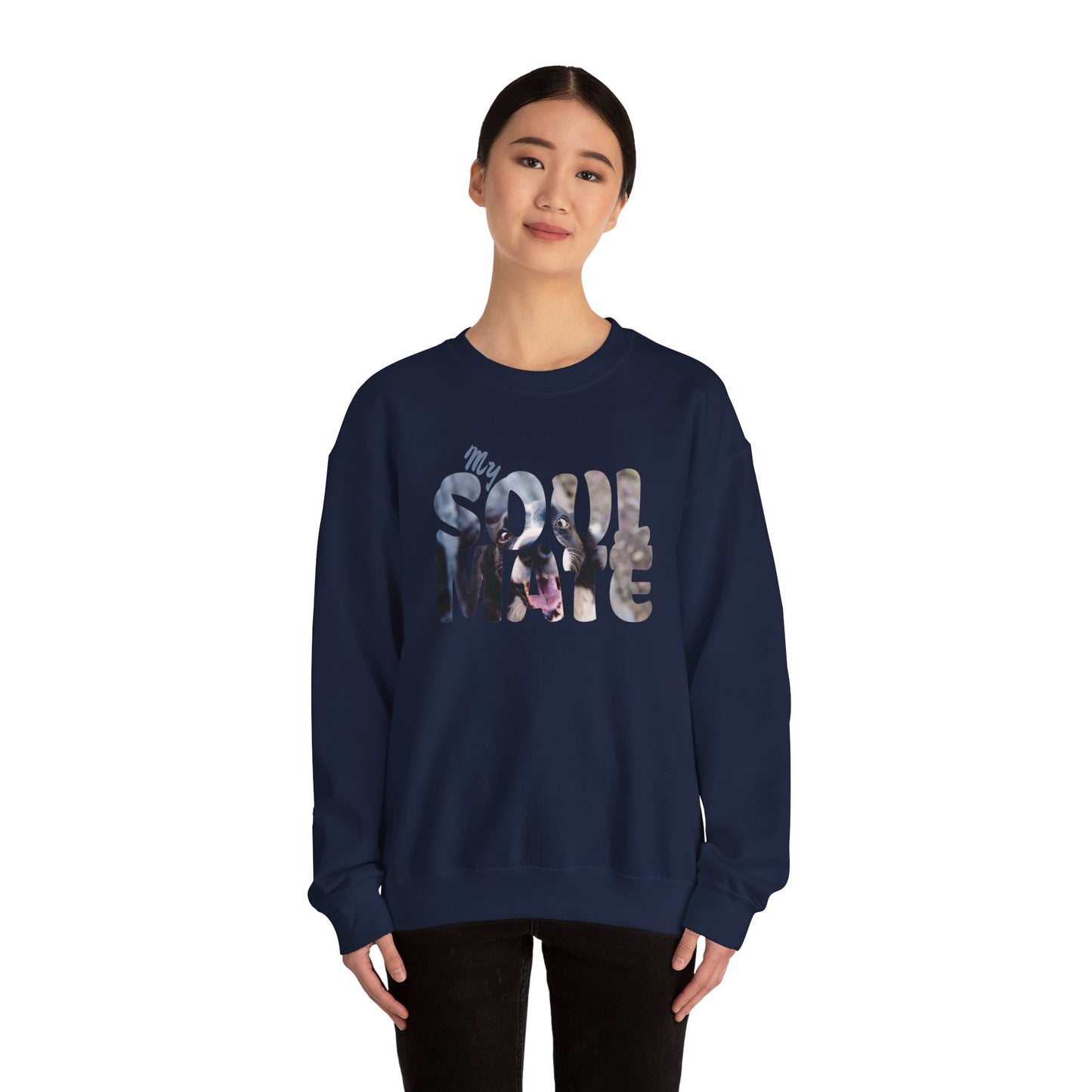 Dog My Soulmate Unisex Crewneck Sweatshirt