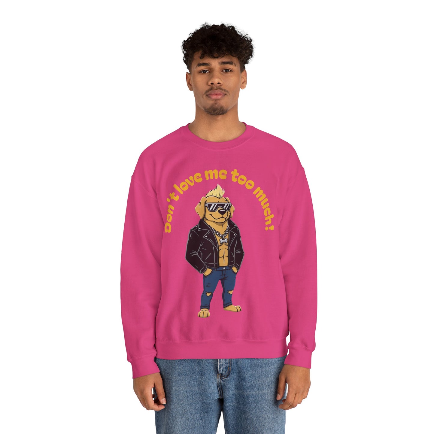Cool Dog Unisex Heavy Blend Crewneck Sweatshirt style 2