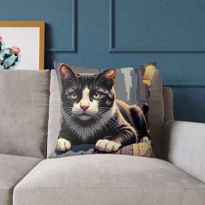 Cat Art style 1 Pillow, Pet Lover Gift, Home Decor, Animal Lover Cushion, Custom Pet Pillow