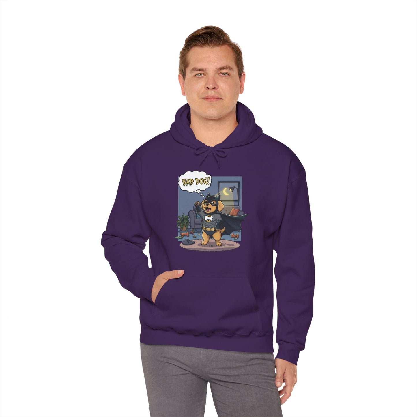 Dog cosplay Batman Funny Design Unisex Hoodie style 1