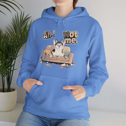 Ah Not Me - Cute Husky Unisex Pullover Hoodie for Dog Lover