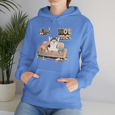Ah! Not Me. Cute Husky Unisex Pullover Hoodie for Dog Lover