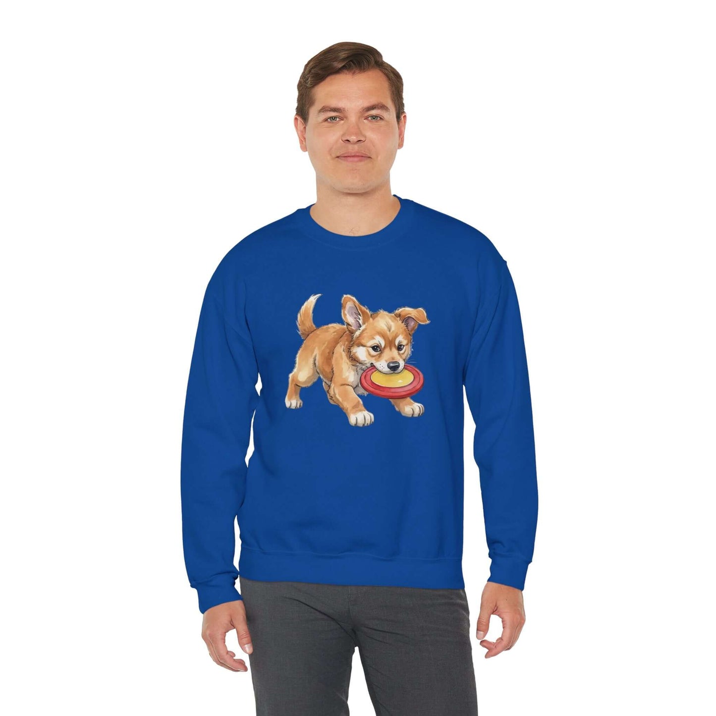 Watercolor Dog painting Unisex Crewneck Sweatshirt style 5