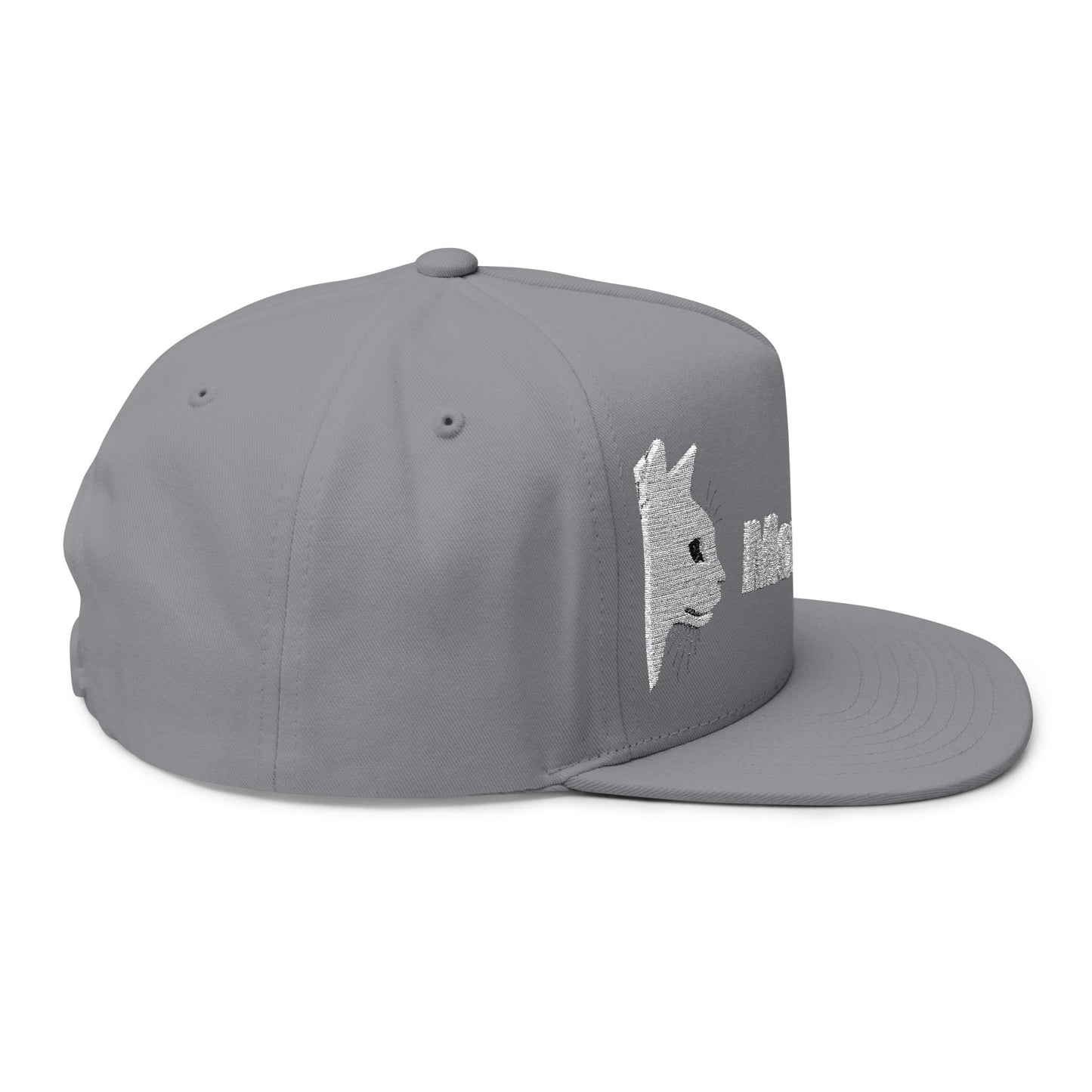 Stylish Embroidered Cat Mom Flat Bill Cap style 4