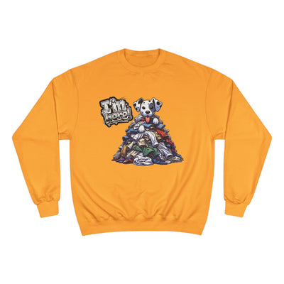 Cute Dog I'm Here! Graphic Champion Unisex Crewneck Sweatshirt