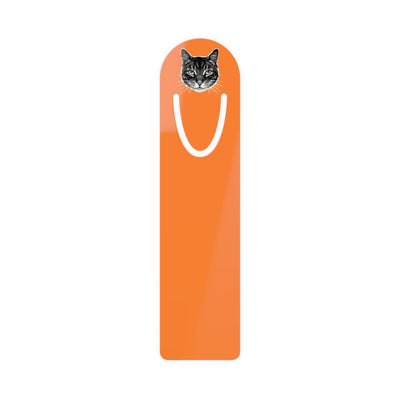 Orange Cat Lover Bookmark: Gift for Pet Owners, Reading Accessory, Book Marker for Cat Lovers, Unique Gift Idea, Animal Lover