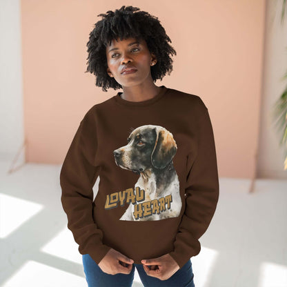 Loyal Heart Dog Lover Unisex Crewneck Sweatshirt style 4