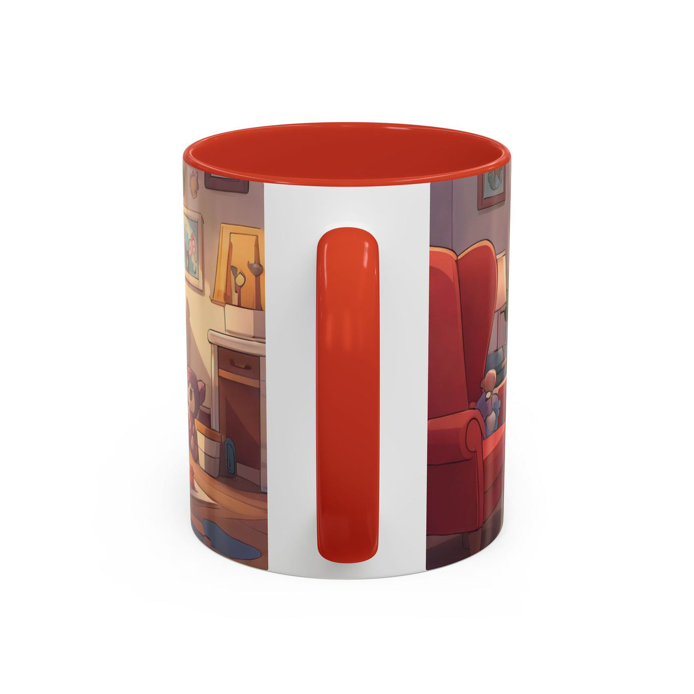 Super Pup Coffee Mug - Cute Puppy in Superhero Costume Accent Mug 11oz