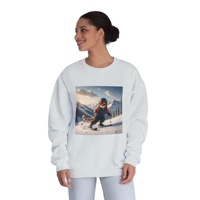 Skiing Cat Unisex NuBlend® Crewneck Sweatshirt
