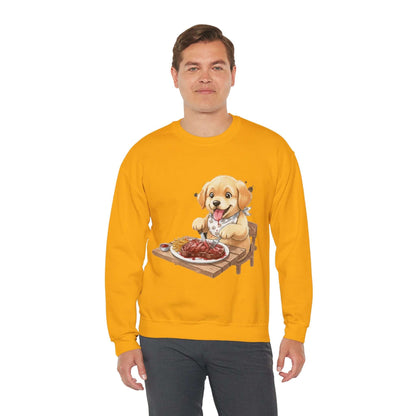Watercolor Dog painting Unisex Crewneck Sweatshirt style 1