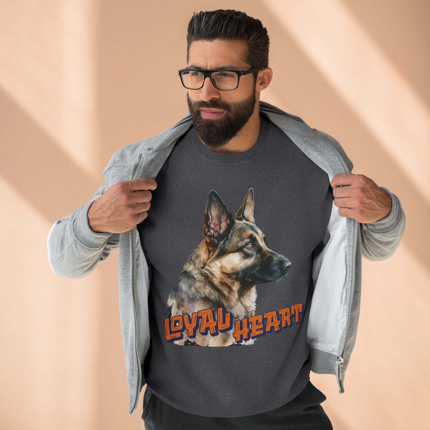 Loyal Heart Dog Lover Unisex Crewneck Sweatshirt style 2
