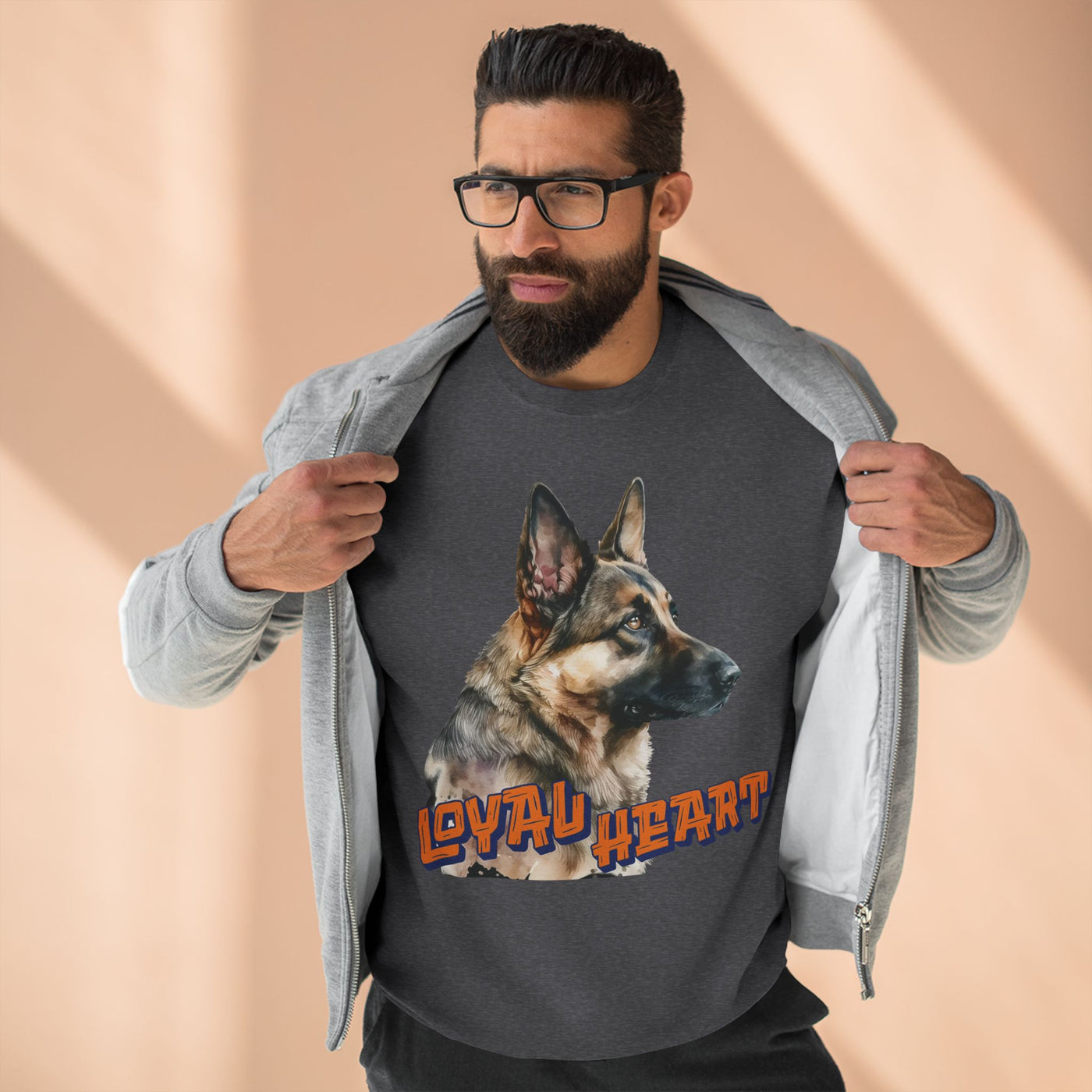 "Loyal Heart" Dog Lover style 2 Unisex Crewneck Sweatshirt