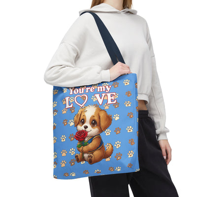 Cute Dog Lover Tote Bag - You're My Love style 1