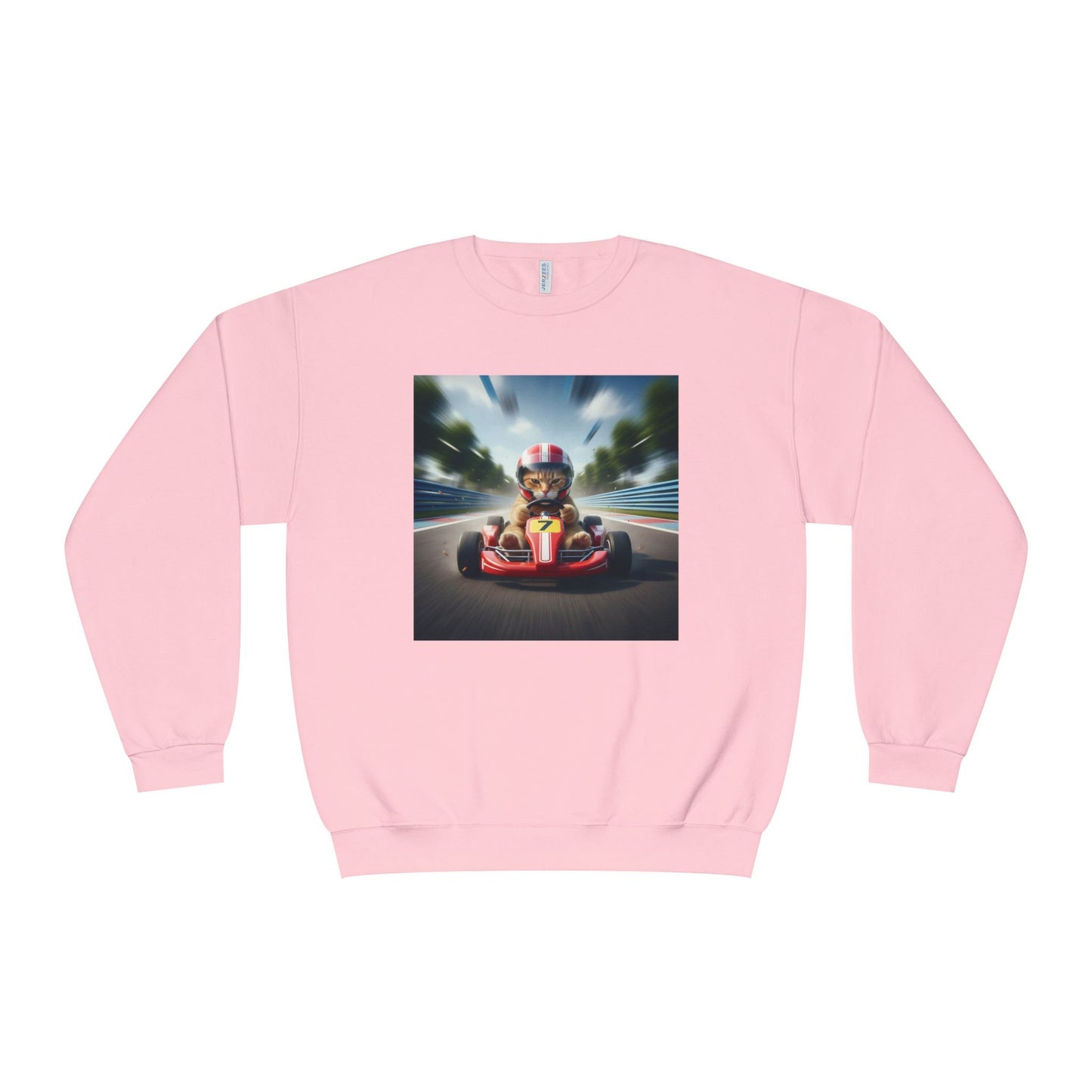 Go Kart Cat Unisex NuBlend Crewneck Sweatshirt style 3