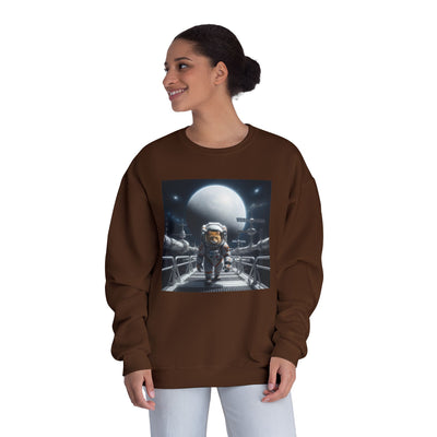 Space Cat style 2 Unisex NuBlend® Crewneck Sweatshirt
