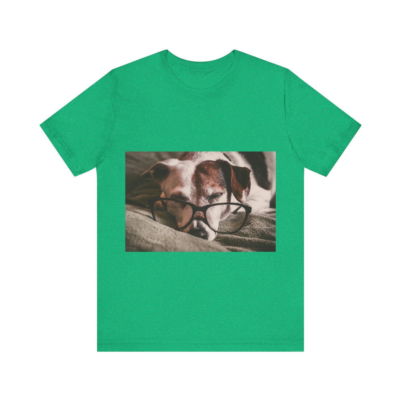 Dog wear glasses - Unisex Jersey Short Sleeve Tee