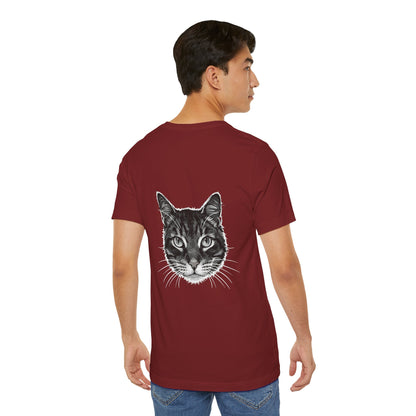 Cat Lover Unisex Tee Cat Head style 1, Perfect Gift for Pet Owners, Vintage Cat Design, Graphic T-shirt, Animal Lover, Casual Wear, Birthday Gift