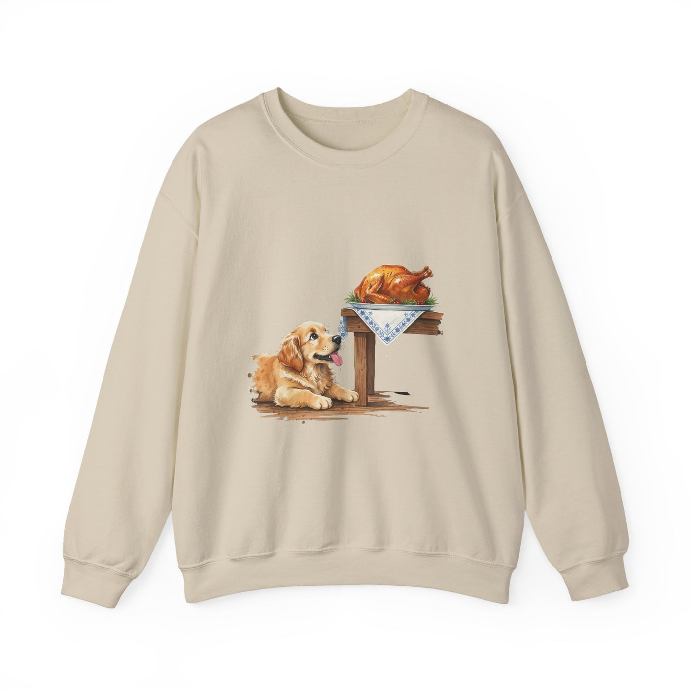Watercolor painting style 5 Men & Women Cute Cat Pile Crewneck Sweatshirt