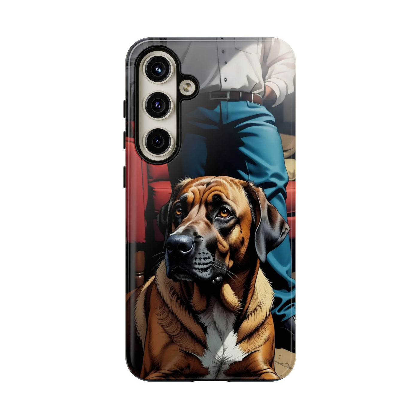 Dog on the floor - Tough Phone Case for Apple iPhone & Samsung Galaxy, Cute Pet Accessories, Gift for Cat Lovers